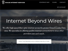 Tablet Screenshot of couleeinternet.com